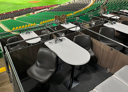 ボックスファイブ席での応援